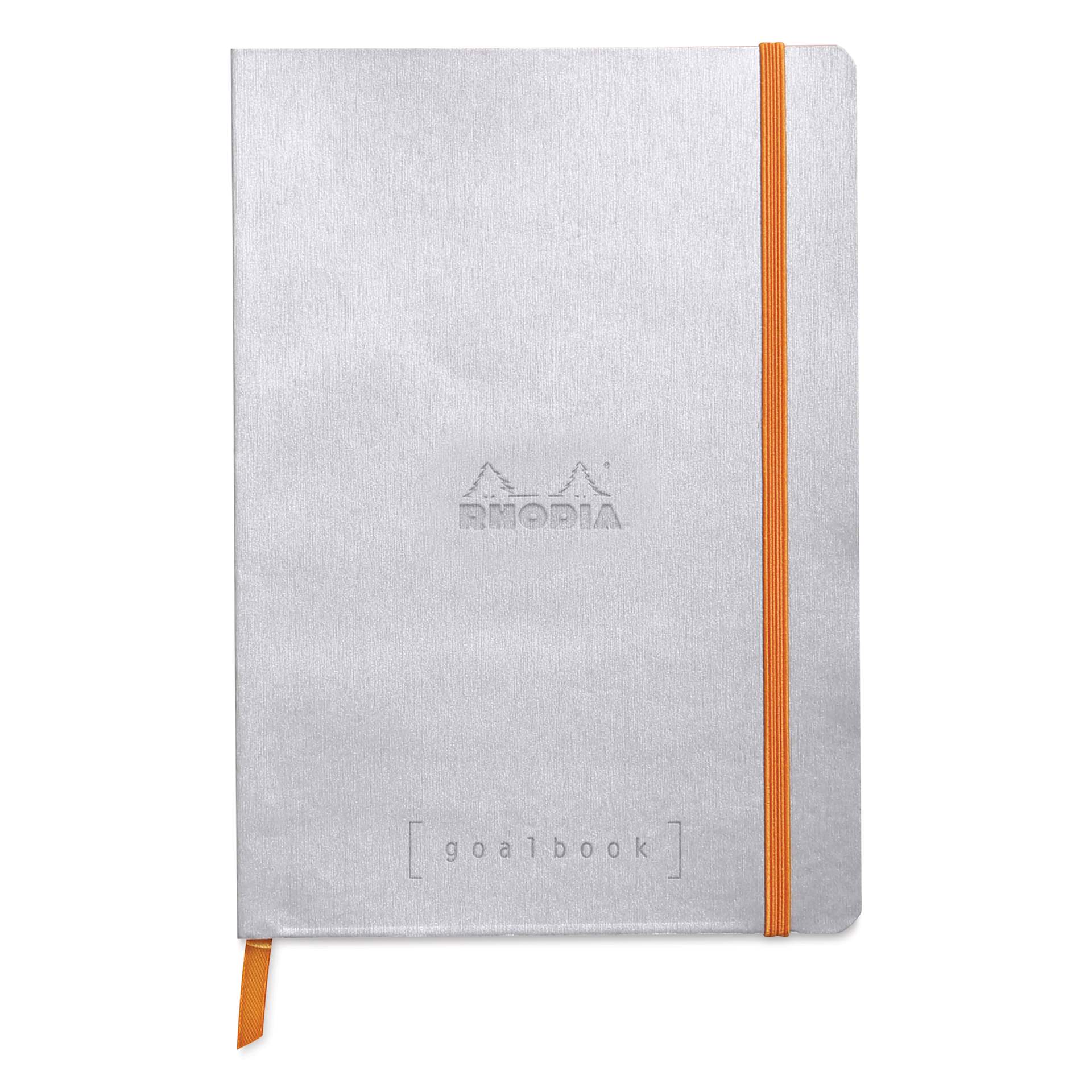 Rhodia Dotted Goalbook - 5-1/2" x 8-3/4", Silver