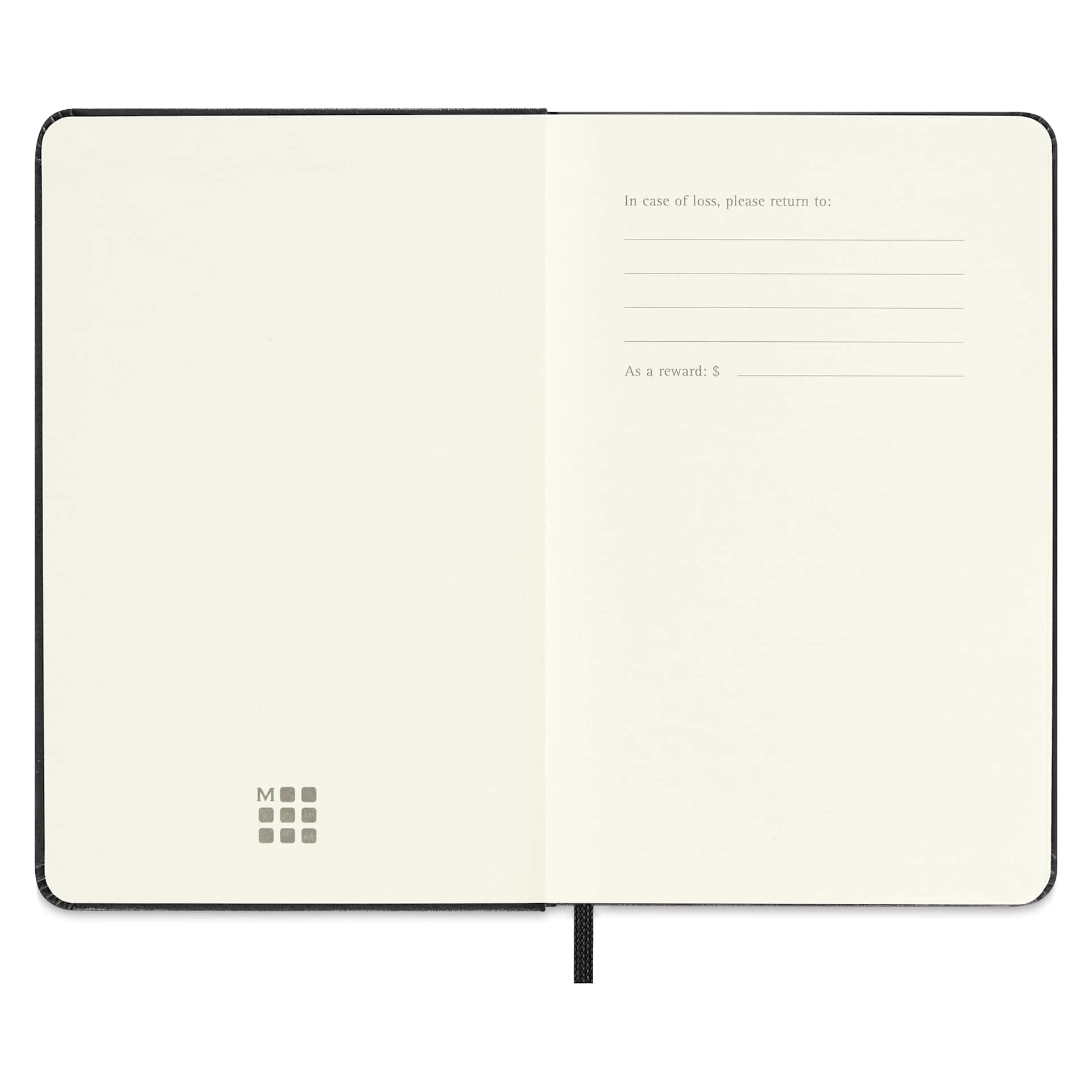 Moleskine Sketchbook - Black, Pocket, 5-1/2" x 3-1/2", inside cover