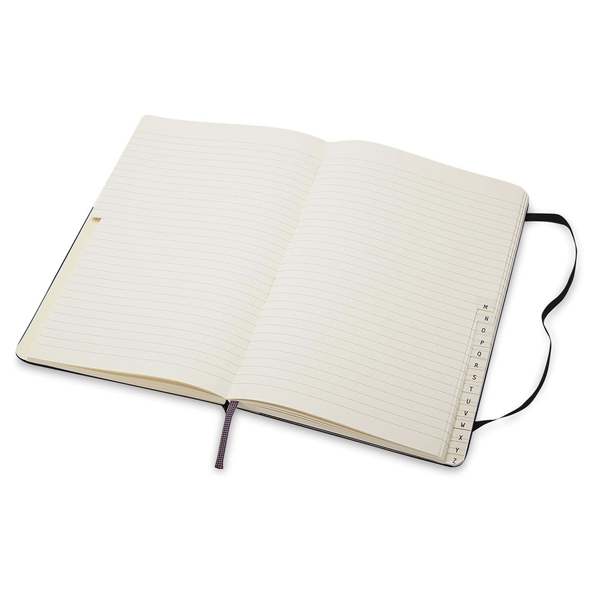 Moleskine Classic Notebook - Angled view of open Address Book