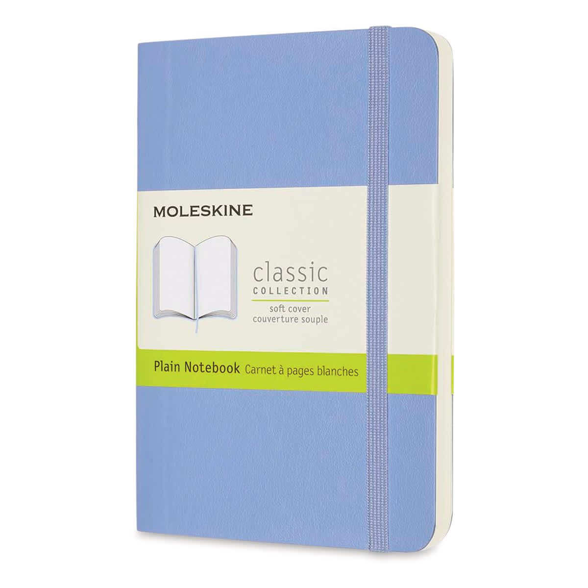 Moleskine Classic Soft Cover Notebook - Light Blue, Blank, 5-1/2" x 3-1/2"