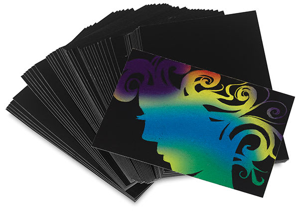 Scratch-Art Artist Trading Cards, Pkg of 52