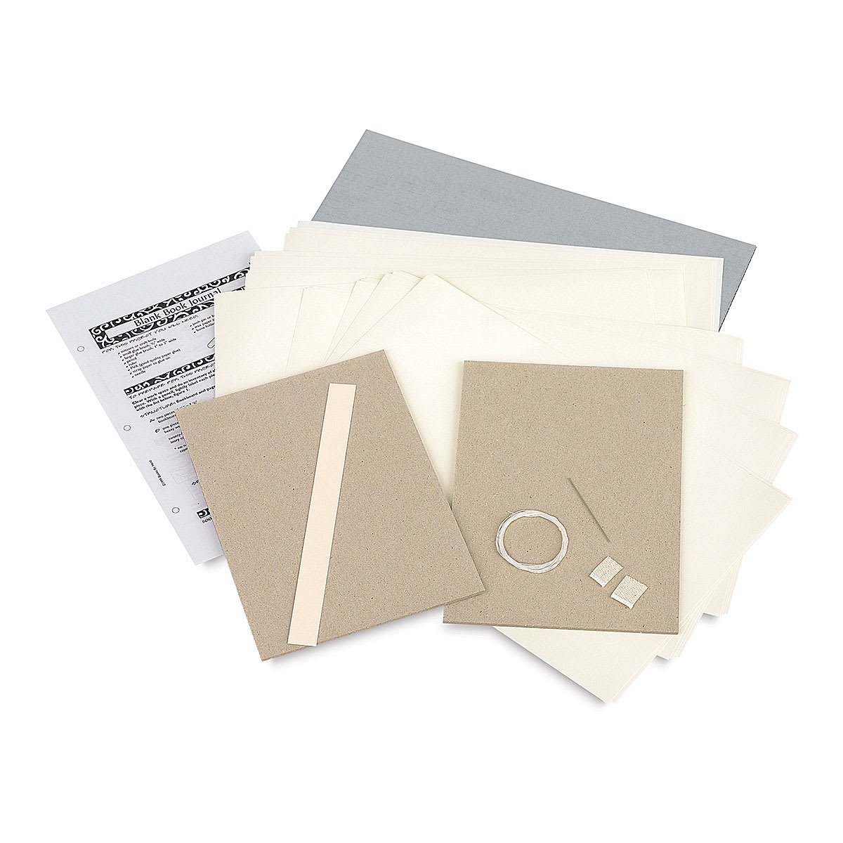Books by Hand “Designed by Me” Just the Pieces Blank Book Kit contents