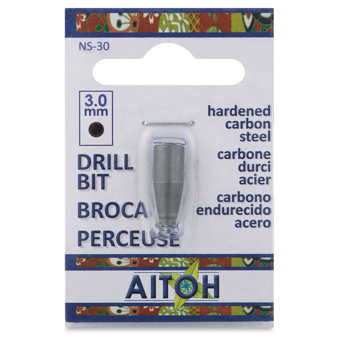 Aitoh Hand Paper Drill Bit - 3 mm (Front of packaging)