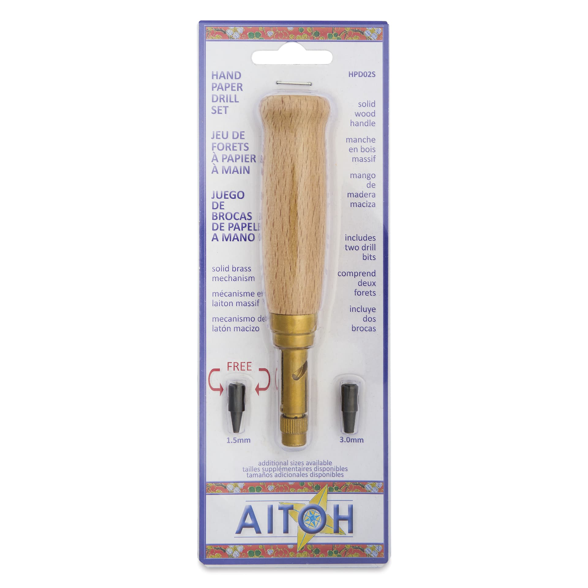 Aitoh Hand Paper Drill Set, front of package