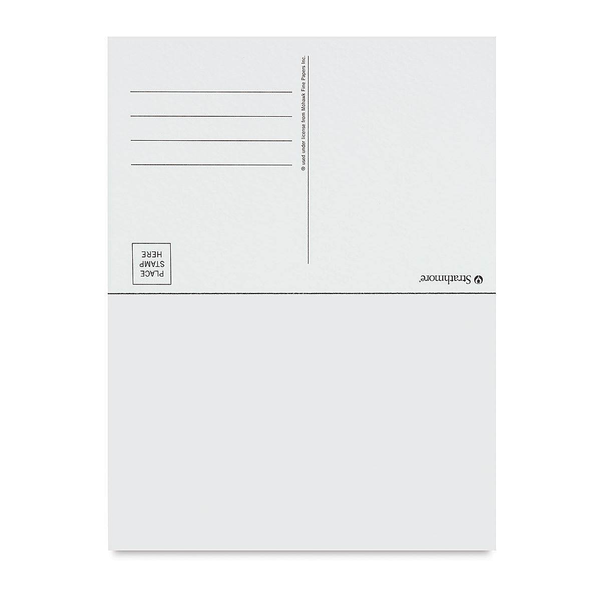 Strathmore Watercolor Cards - Postcard Pad, 15 Sheets, showing front and back of a sheet