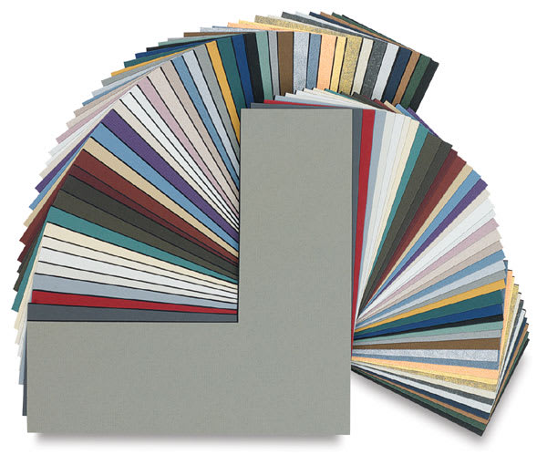Black Core Matboard Corners, 46 Colors Black Core Matboard Corners, 46 Colors