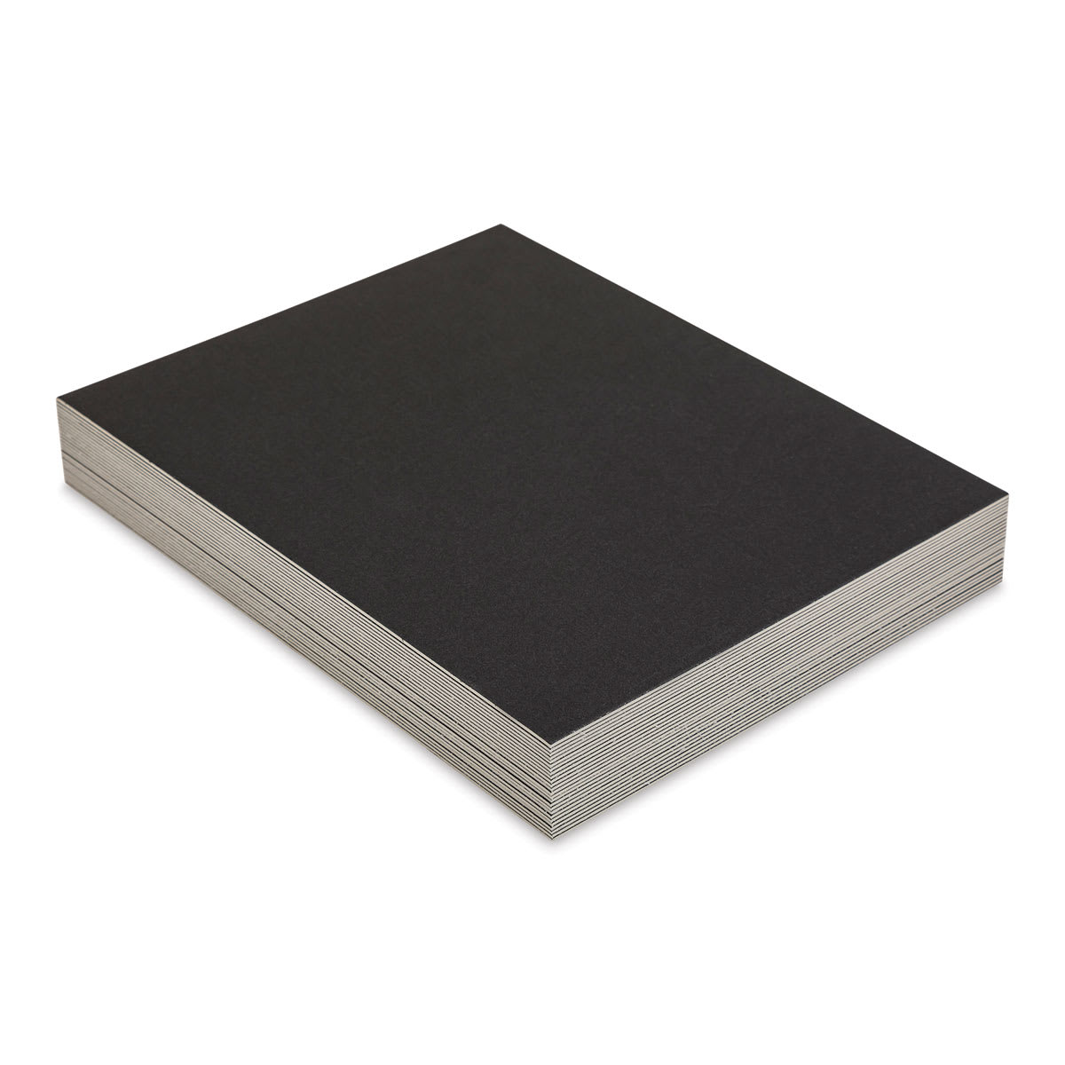 Lineco Conservation Matboard - Black, 4 ply, Pkg of 25, 8" x 10"