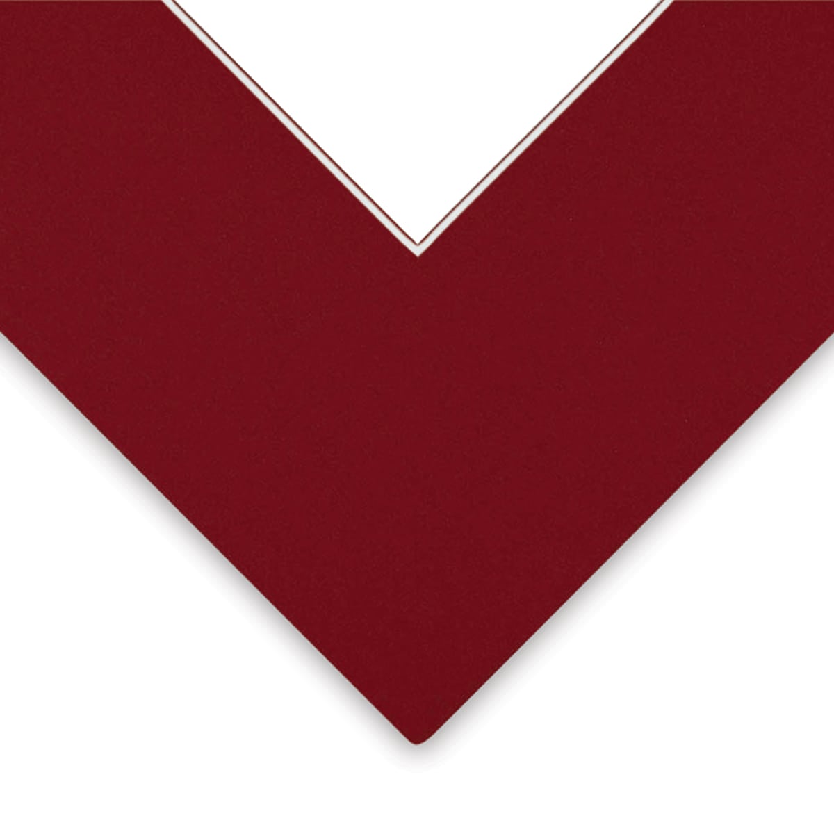 Closeup of Bainbridge Novacore Matboard - Fireball Red