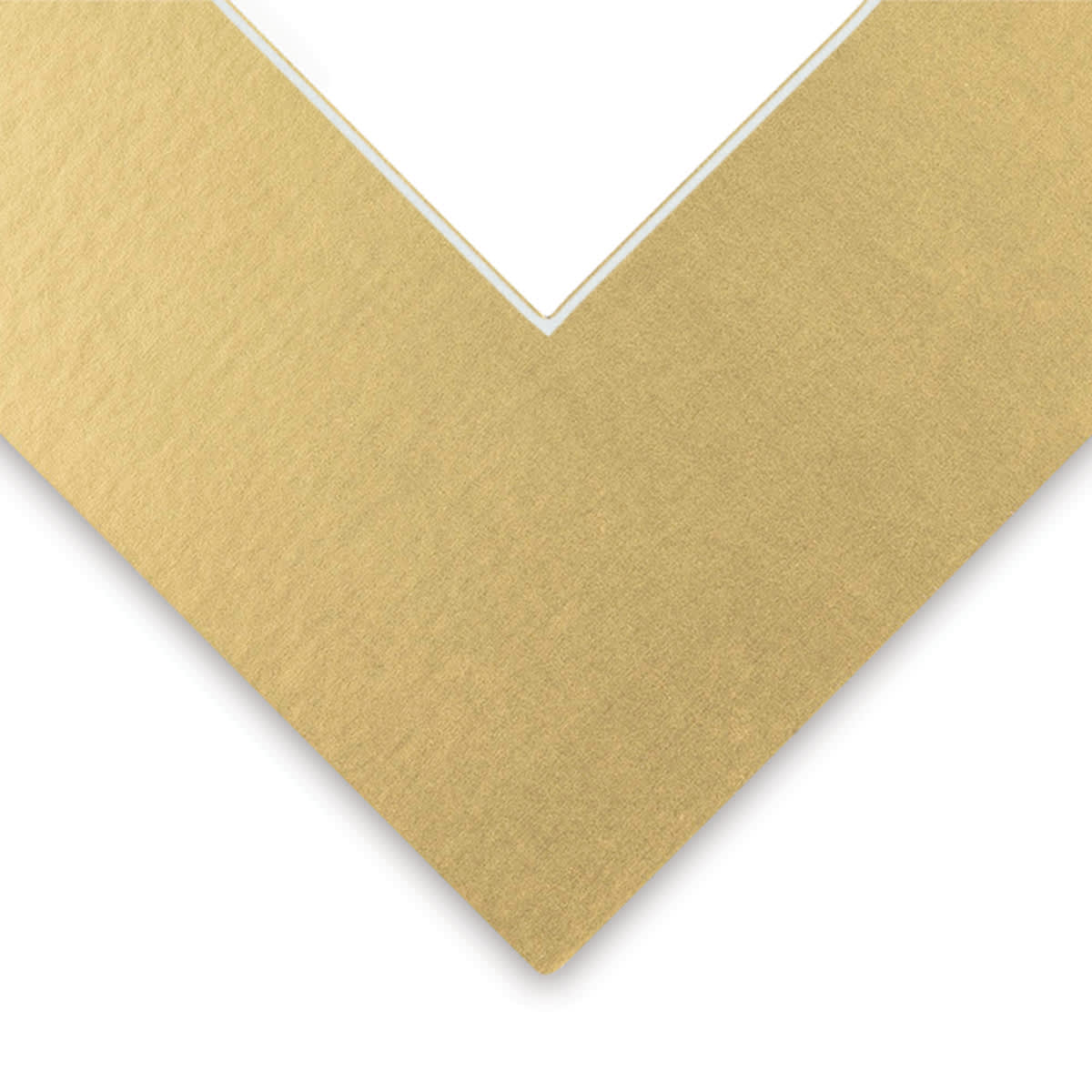 Closeup of Bainbridge Novacore Matboard - Metallic Gold