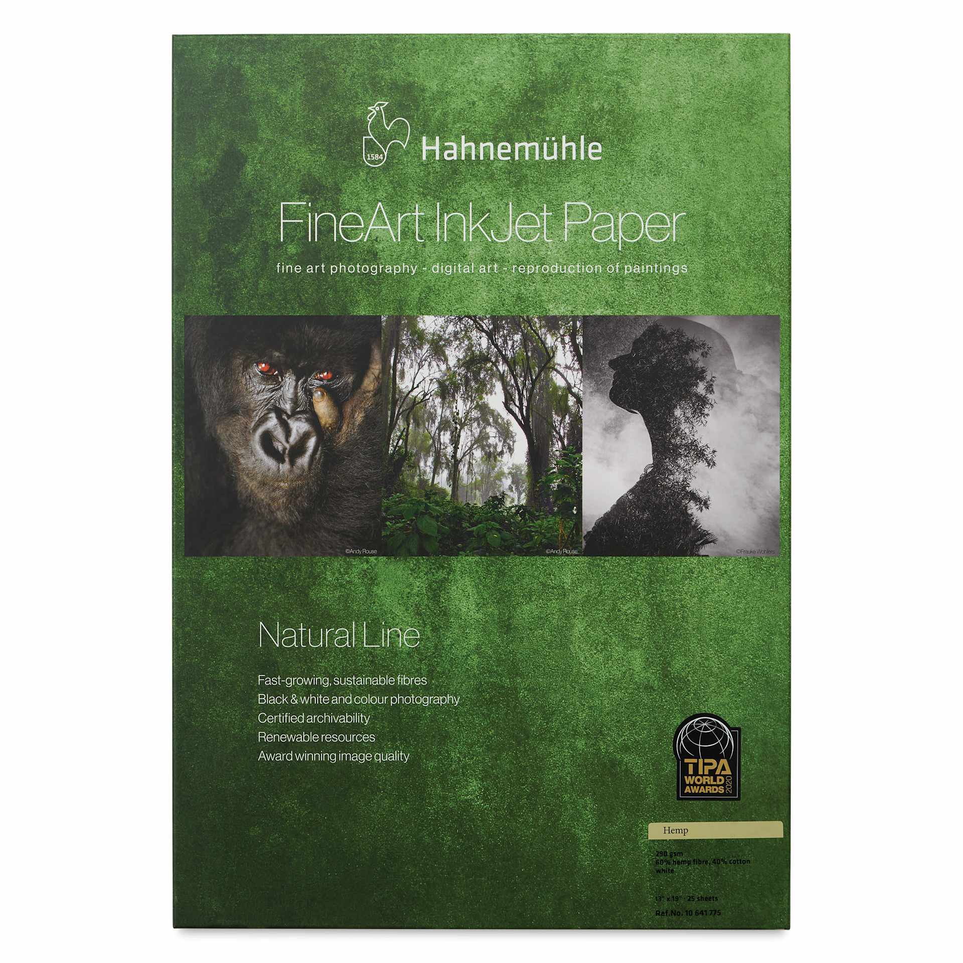 Hahnemühle Hemp FineArt Inkjet Paper - 13" x 19", Pkg of 25, front of packaging
