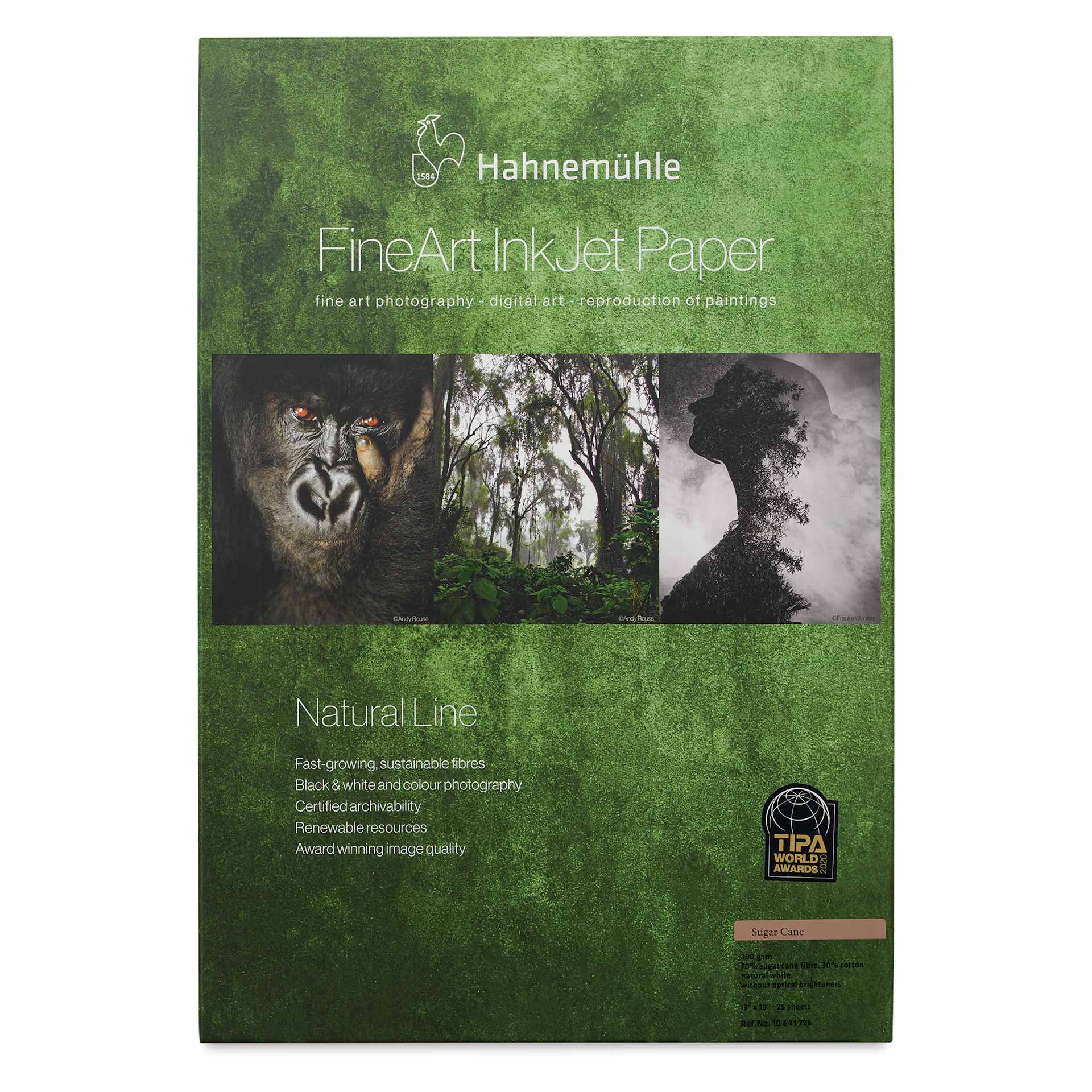 Hahnemühle Sugar Cane FineArt Inkjet Paper - 13" x 19", Pkg of 25, front of packaging