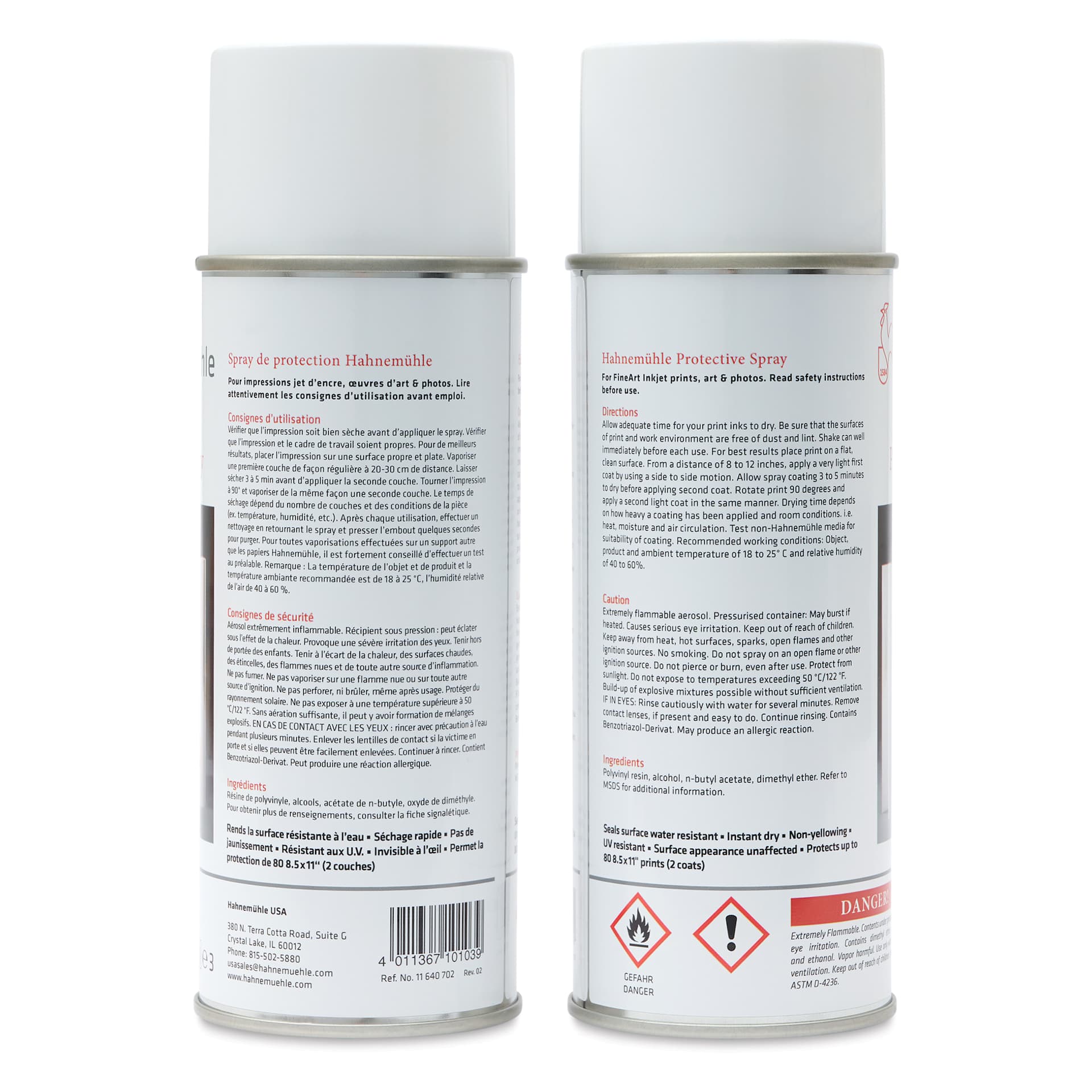 Hahnemühle Photo Protective Spray - 400 ml, Pkg of 2, back
