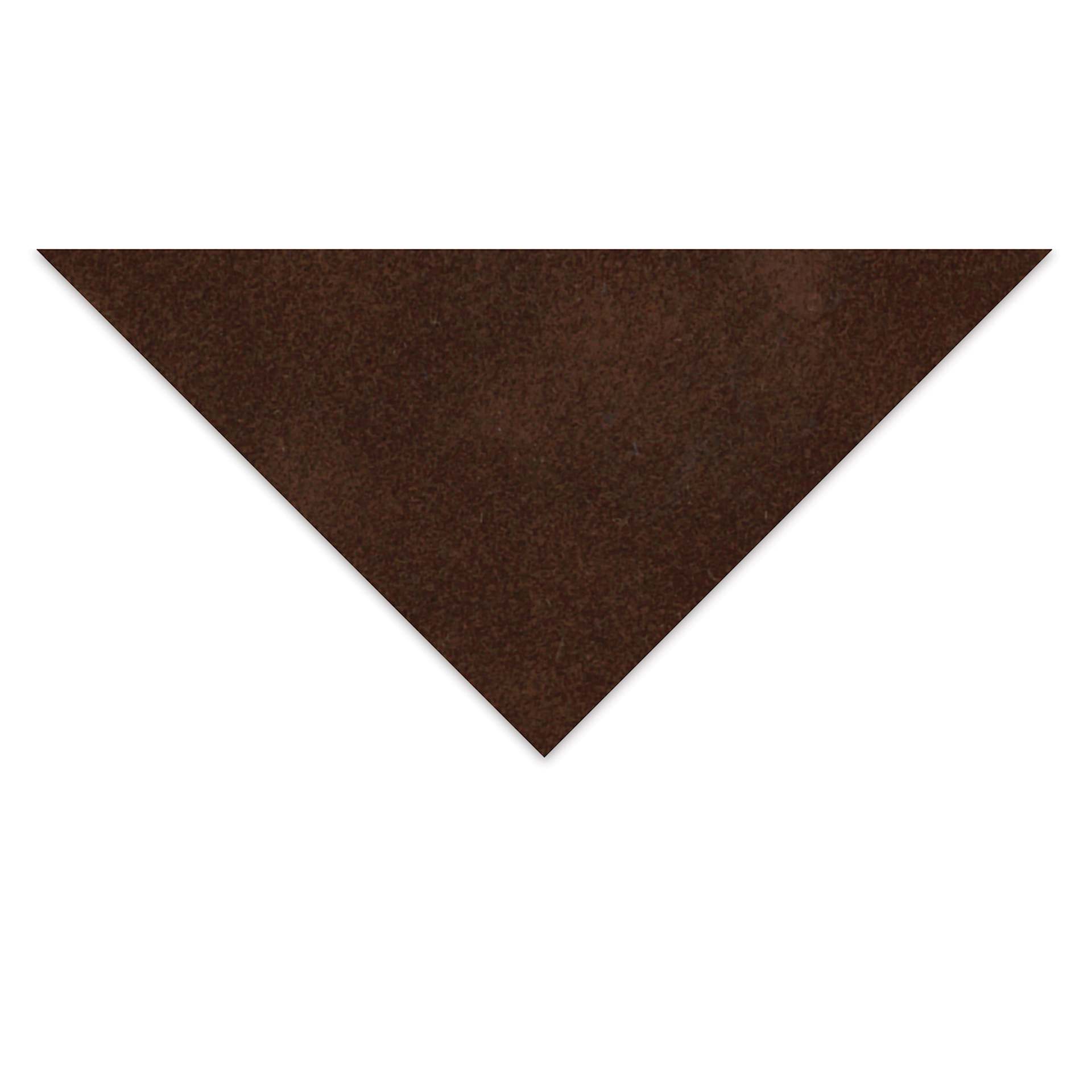 Crescent Berkeley Suede White Core Matboard - 20" x 32", Cocoa, 4-ply, corner
