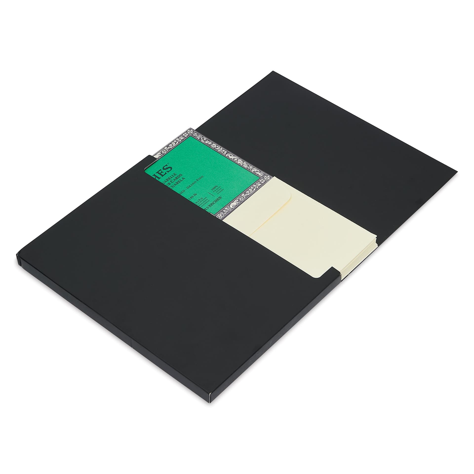 Arches Aquarelle Correspondence Set, open box with contents inside