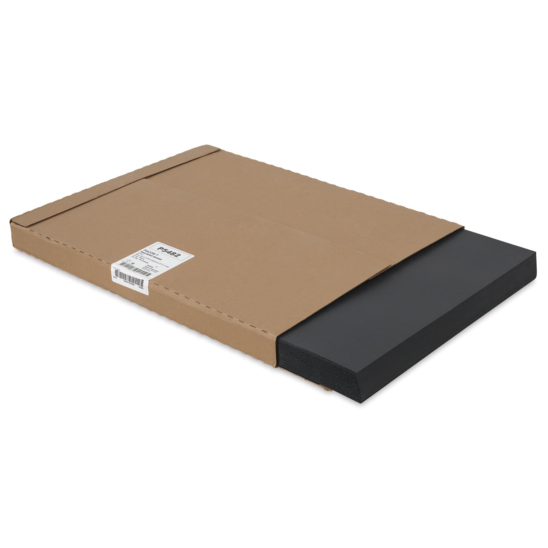 Pacon Railroad Board - 22" x 28" x 6 Ply, Black, 100 Sheets, in packaging