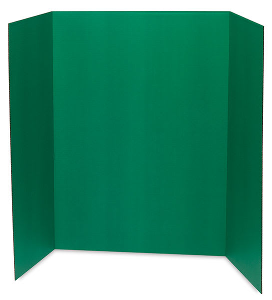 Pacon Colored Trifold Presentation Board - 48" x 36", Green