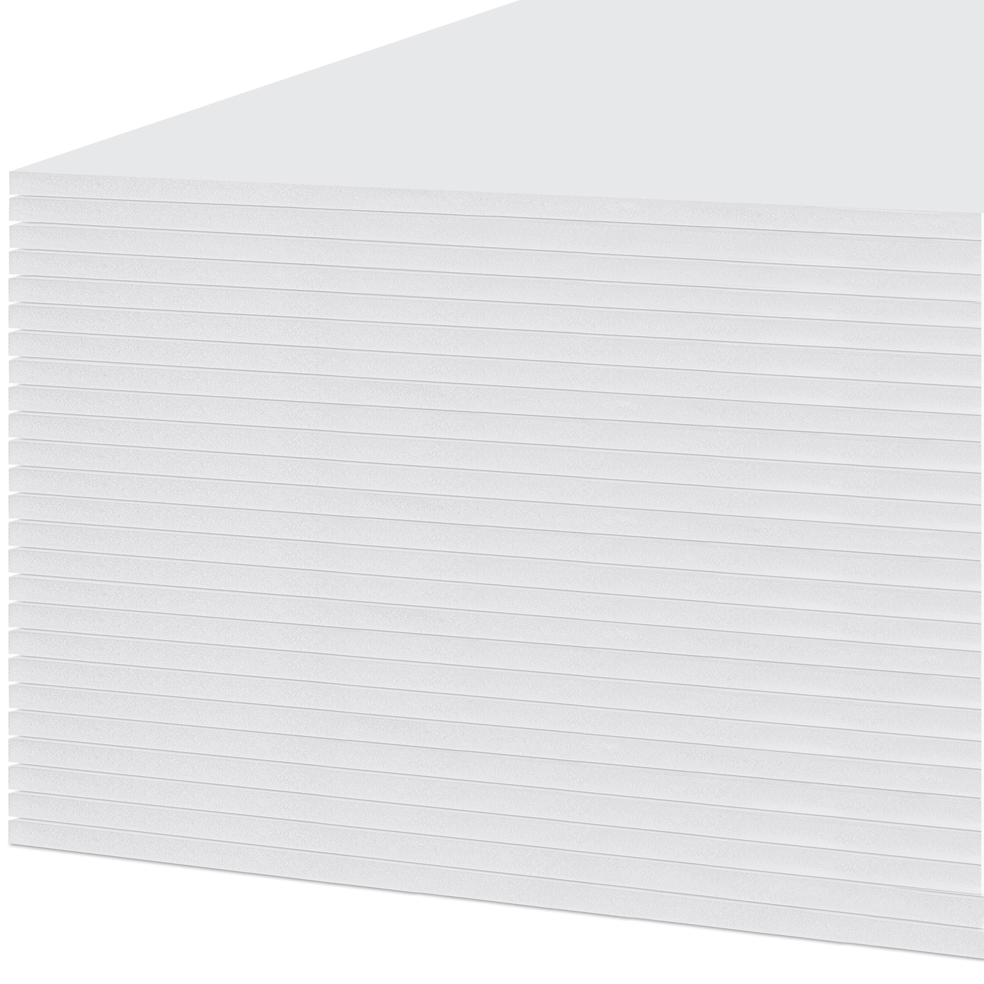 White Foam Board - 48" x 96" x 3/16", Pkg of 25