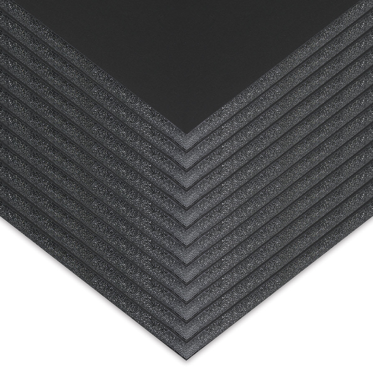 Blackcore Foam Board Pack - 40" x 60" x 1/2", Black, Pkg of 10