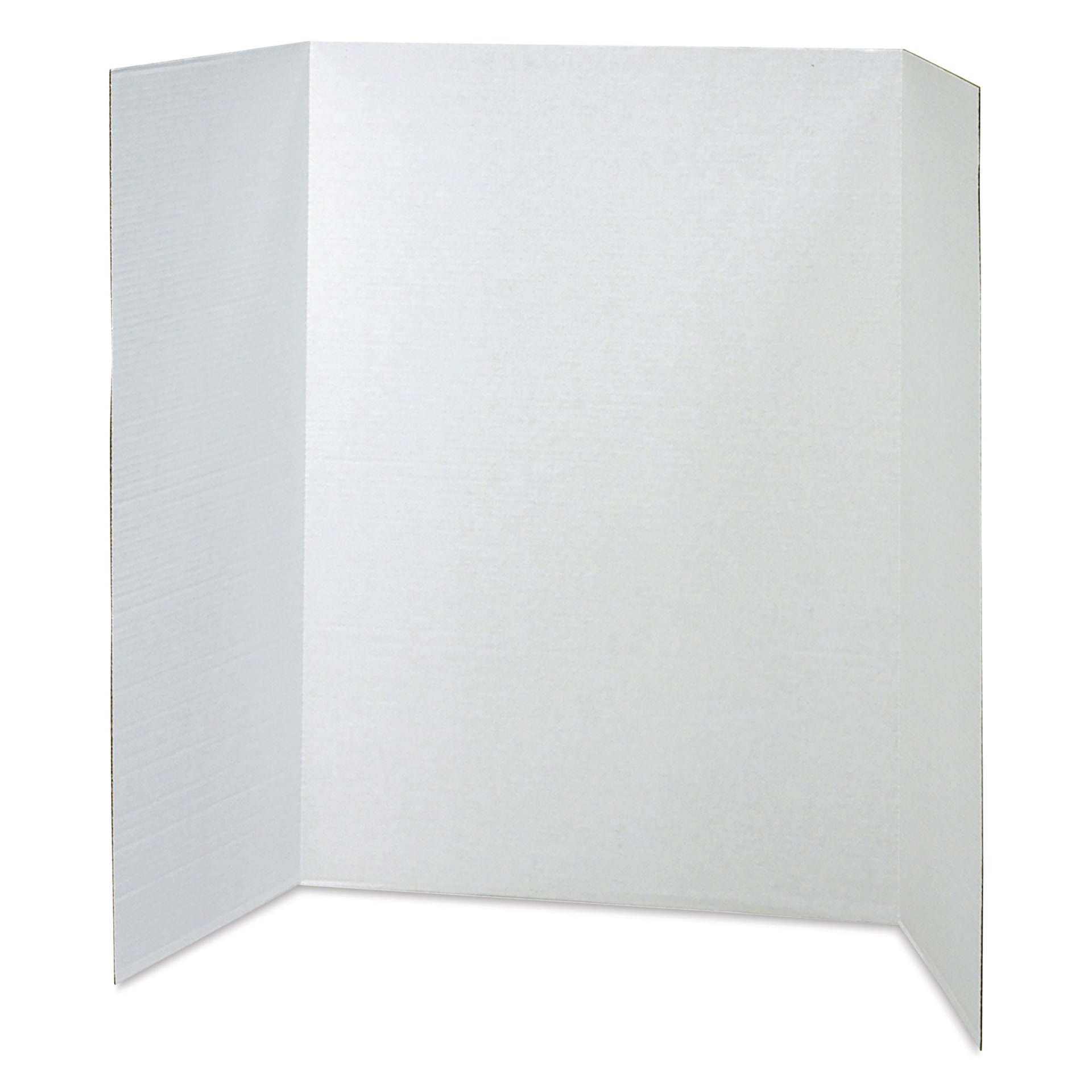 Pacon Colored Trifold Presentation Board - 40" x 28", White, open