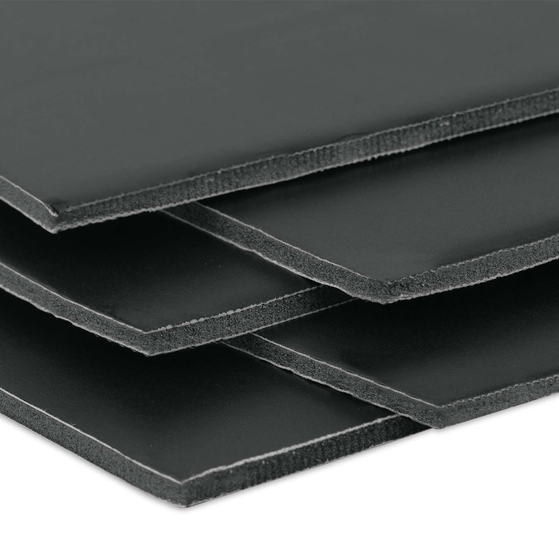 Pacon Ucreate Black Foam Board - 22" x 28", 3/16", Pkg of 5, boards stacked on top of each other