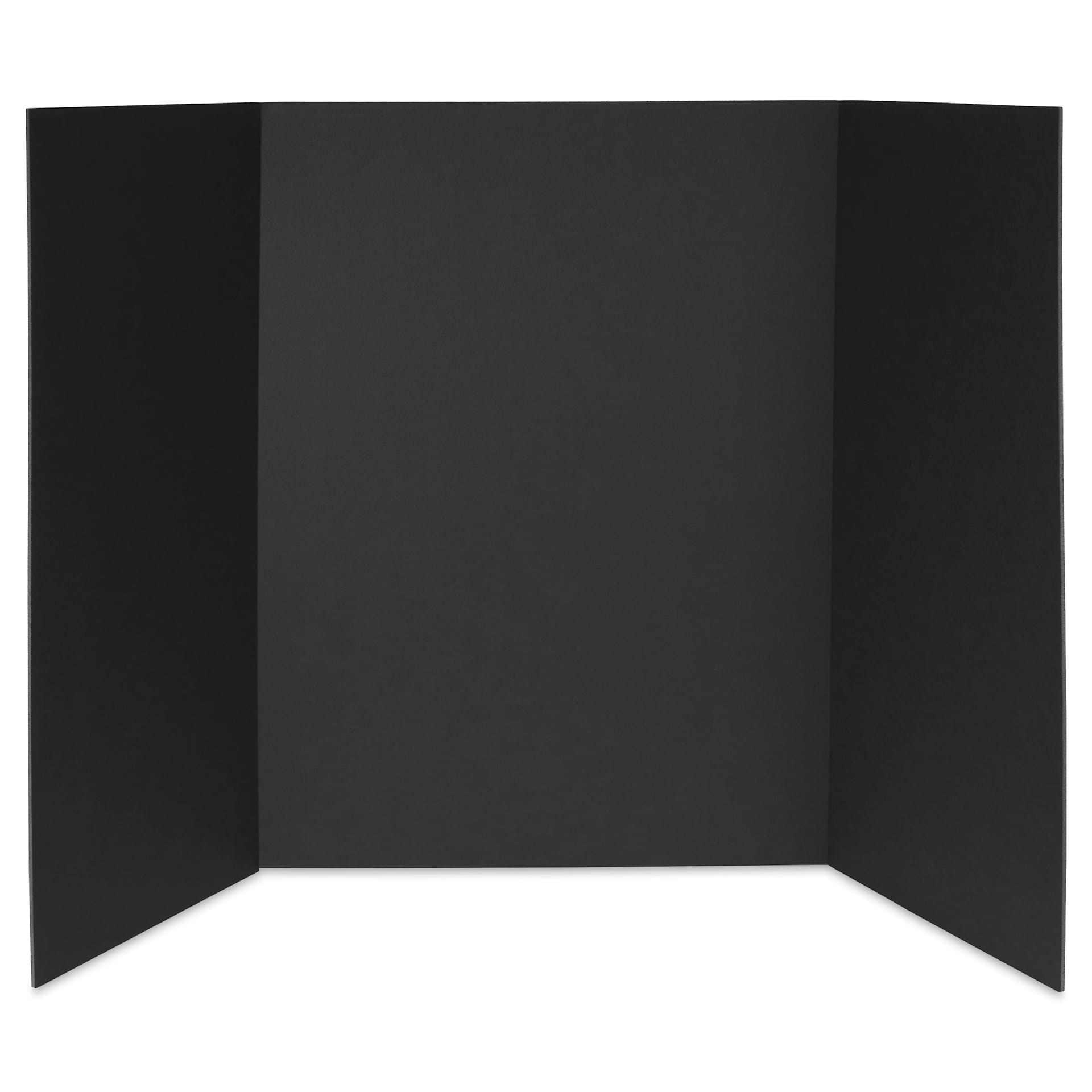 Fome-Cor Pro Folding Foam Pres Board - Tri-Fold, Black, 36" x 48" x 3/16", folded open Fome-Cor Pro Folding Foam Pres Board - Tri-Fold, Black, 36" x 48" x 3/16", folded open