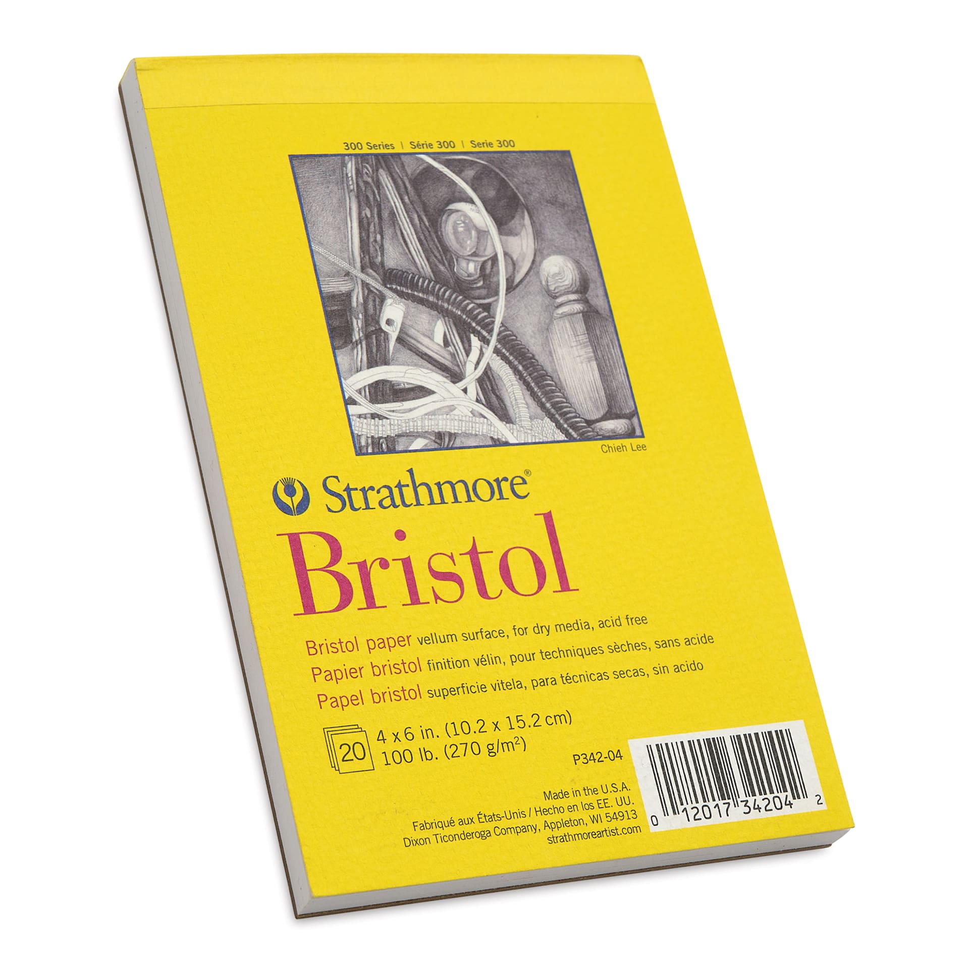 Strathmore 300 Series Bristol Pad - 4" x 6", Vellum, 20 Sheets
