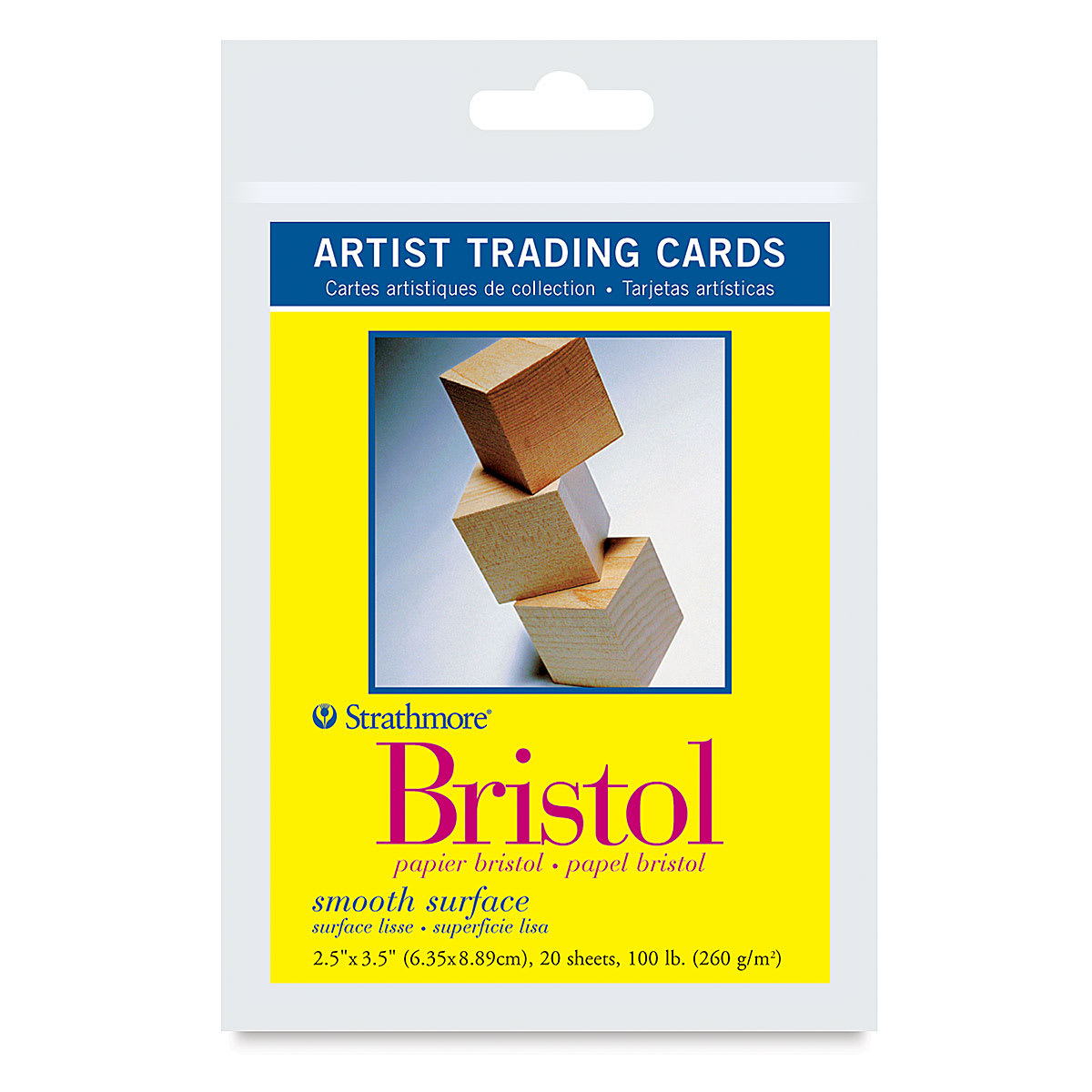 Strathmore Artist Trading Card Pack - 300 Series Bristol, Smooth Surface, front of the packaging