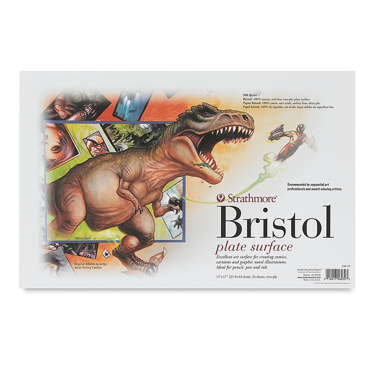 Strathmore 500 Sequential Series Bristol - 11" x 17", Plate, 24 Loose Sheets