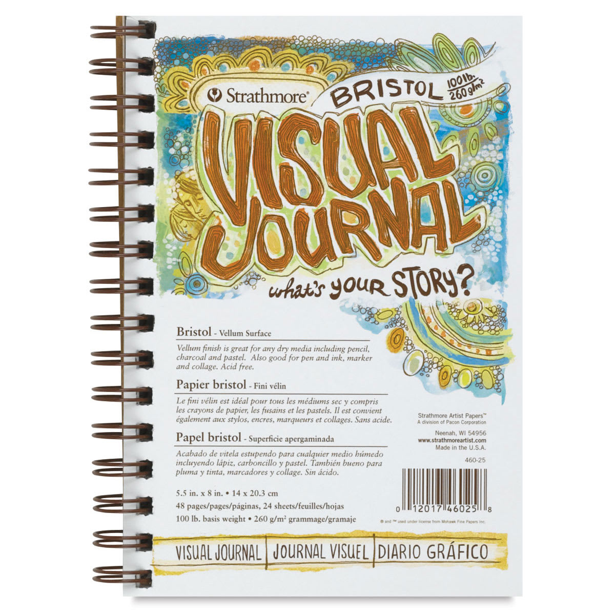 Strathmore Bristol Visual Journal - Vellum, 8" x 5-1/2"