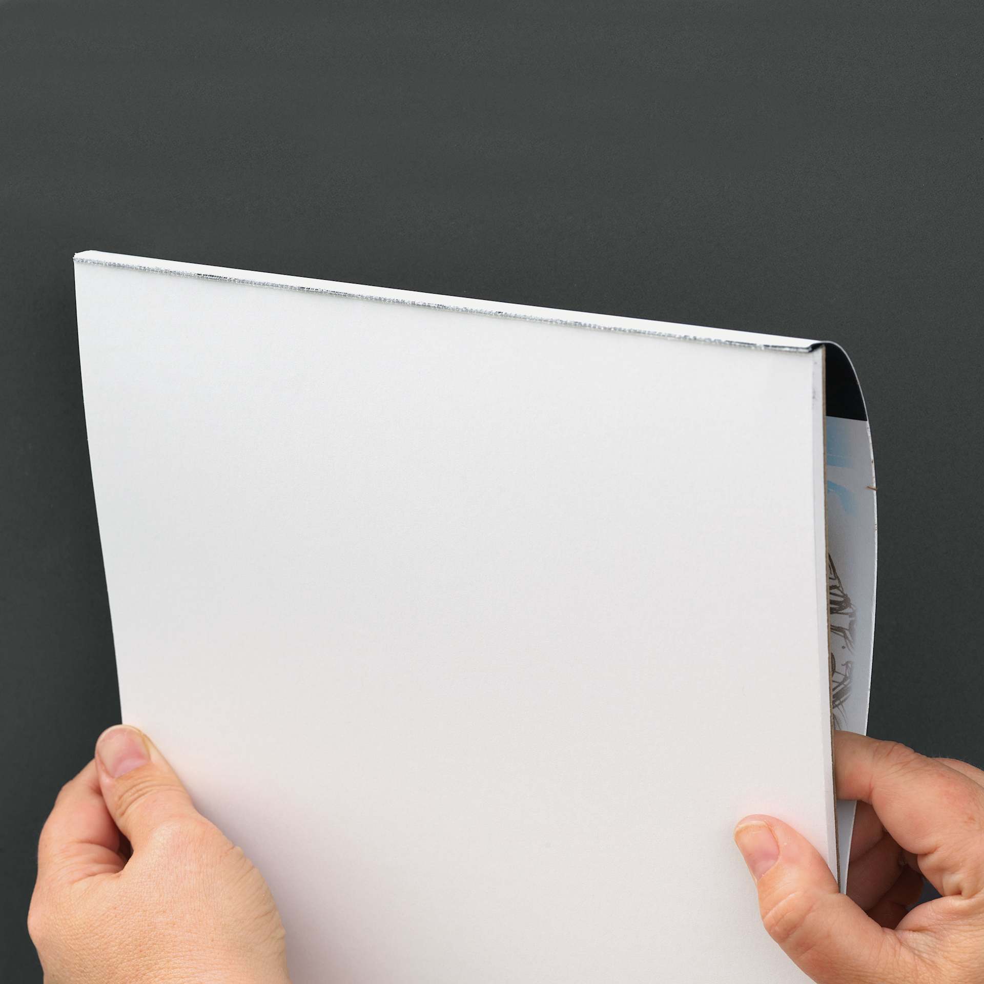 Blick Bristol Pad - 14" x 17", Vellum, 15 Sheets, opened pad showing binding (image may depict a different size pad)