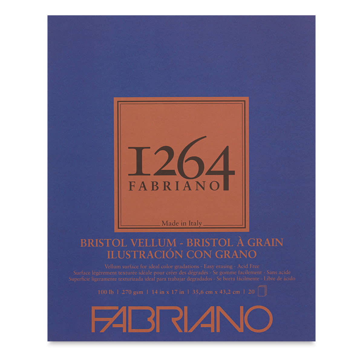 Fabriano 1264 Bristol Pad - 14" x 17", Vellum