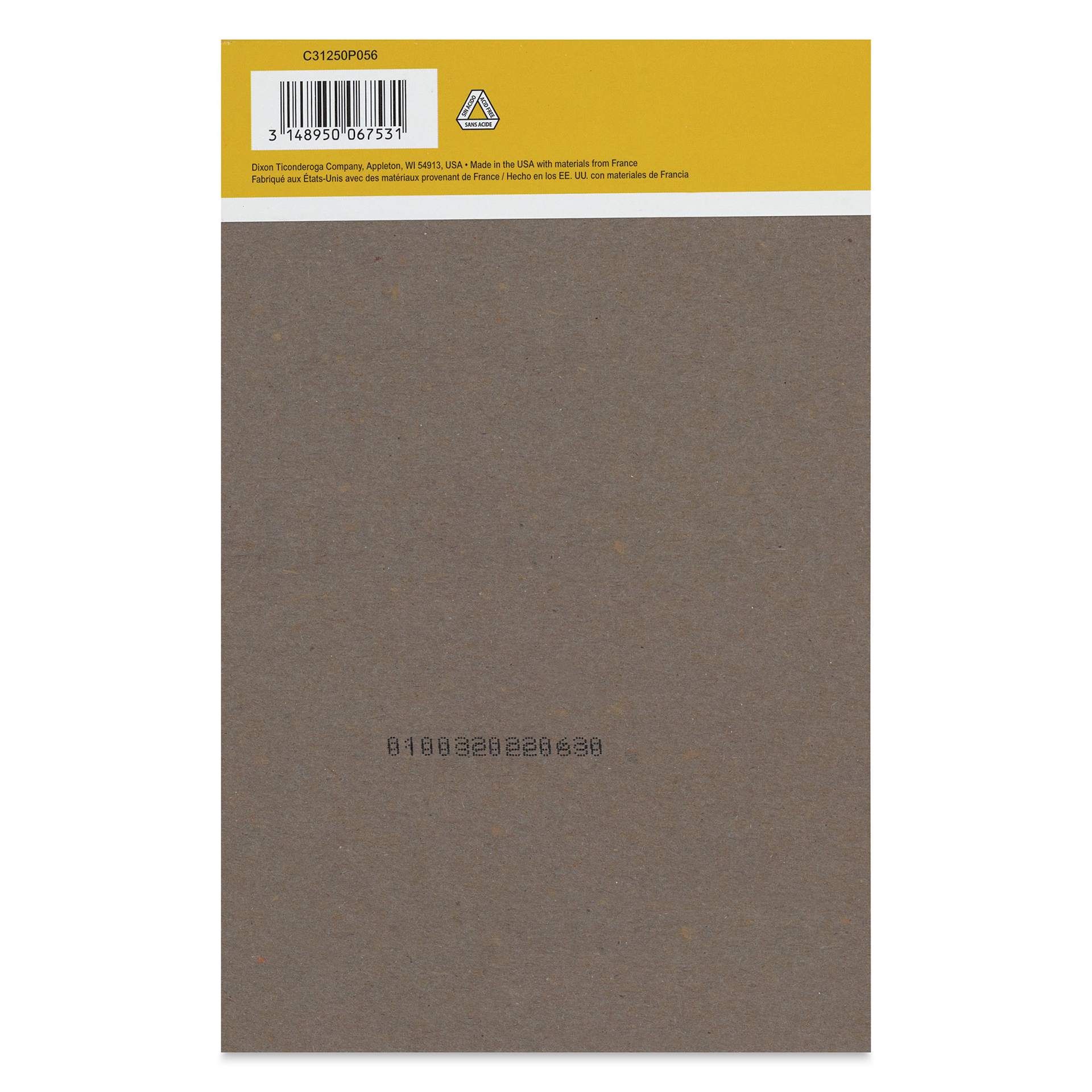 Canson Graduate Bristol Pad - 5-1/2" x 8-1/2", back cover