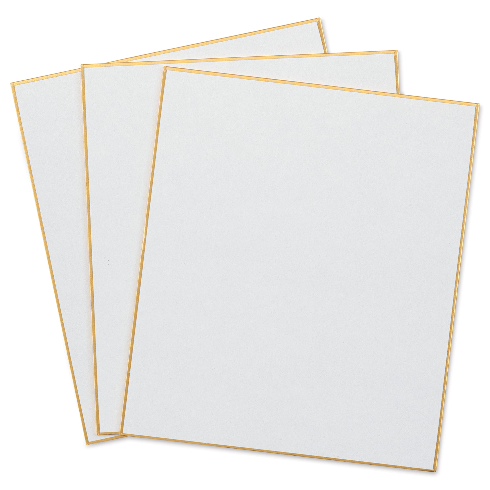 Aitoh Hosho Paper Shikishi Boards - 7" x 8-1/4", Pkg of 3