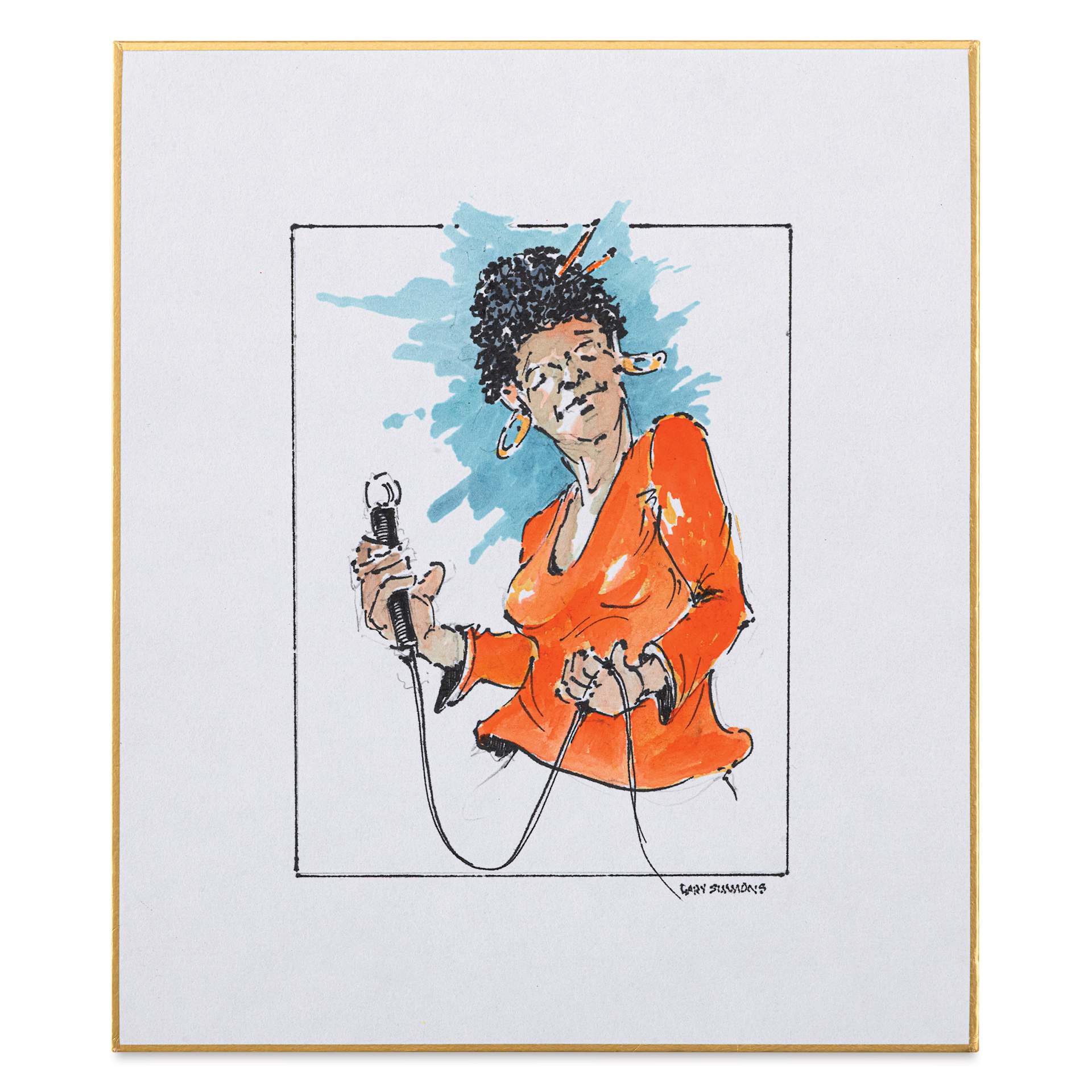 Aitoh Hosho Paper Shikishi Boards - 7" x 8-1/4", Pkg of 3, finished artwork