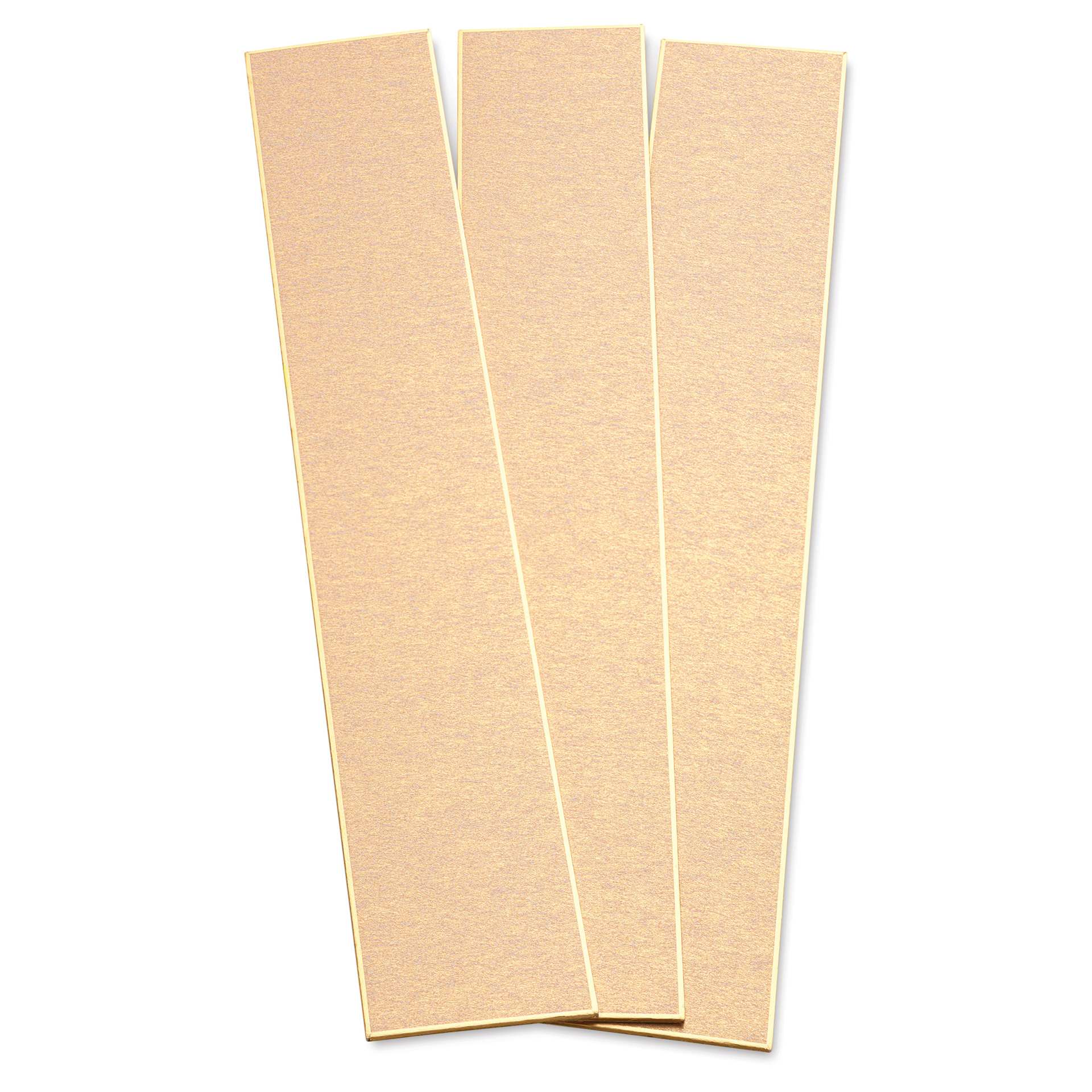 Aitoh Gold Paper Shikishi Boards - 2-1/5" x 14-1/4", Pkg of 3