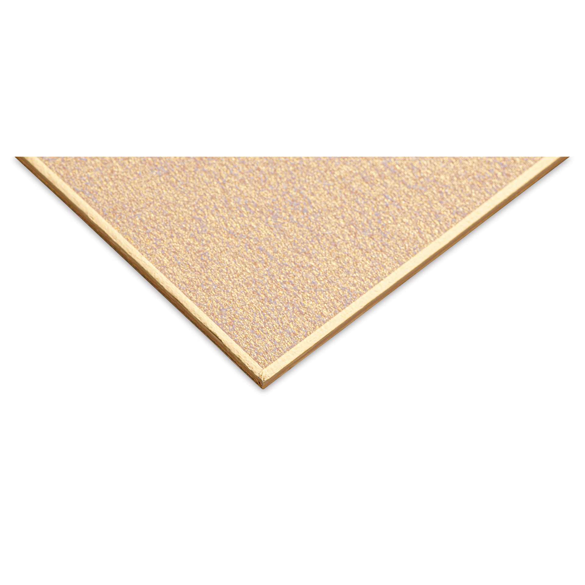 Aitoh Gold Paper Shikishi Boards - 2-1/5" x 14-1/4", Pkg of 3, corner of board