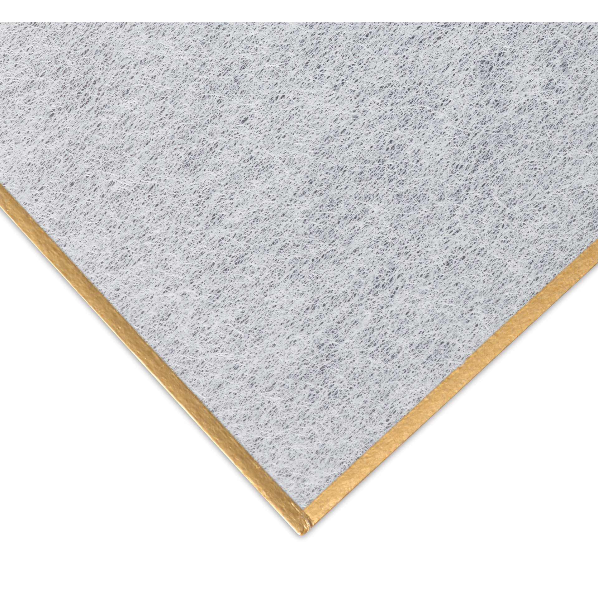 Aitoh Silver Paper Shikishi Boards - 2-1/5" x 14-1/4", Pkg of 3, corner of board