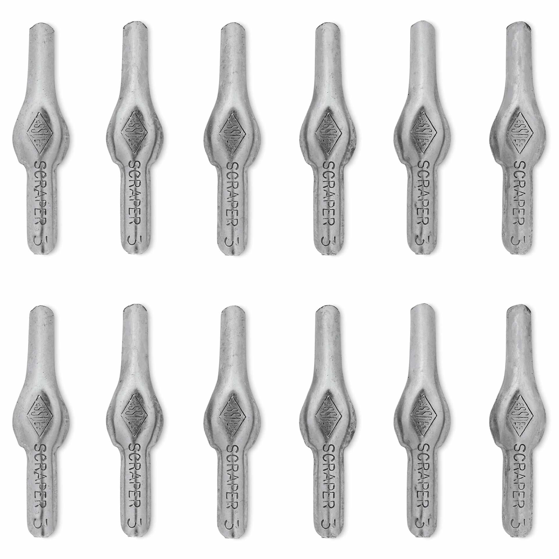 Essdee Scratchboard Scraper Cutters - Style 3, Pkg of 12