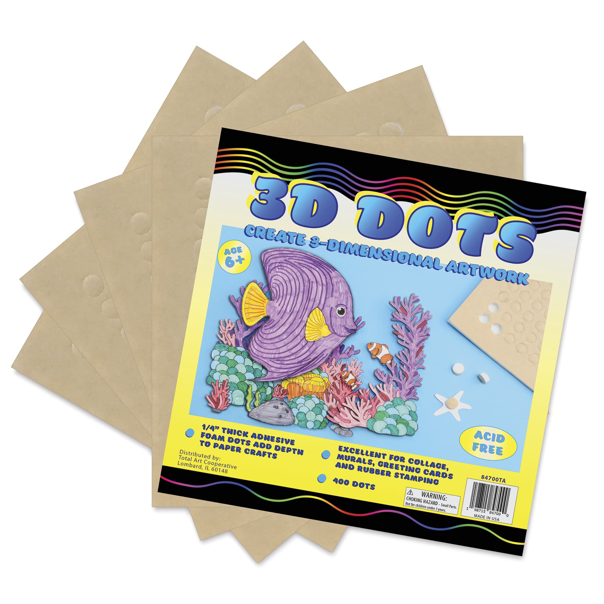 Total Art Cooperative 3D Dots - Pkg of 400
