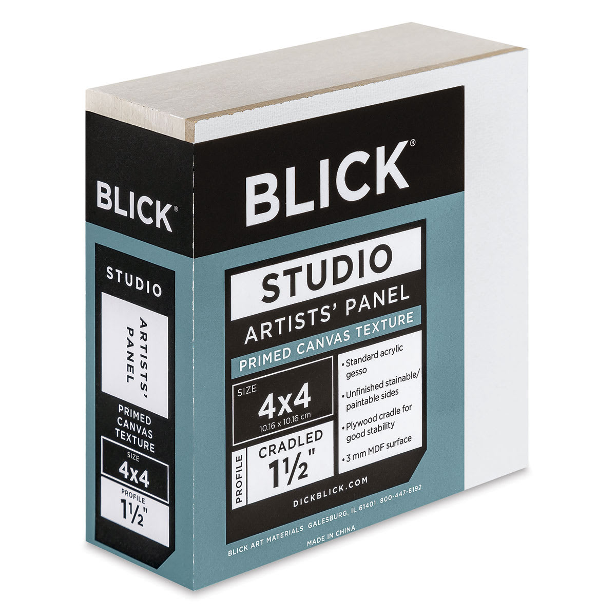 Blick Studio Artists' Board - 4" x 4" x 1-1/2", Gallery