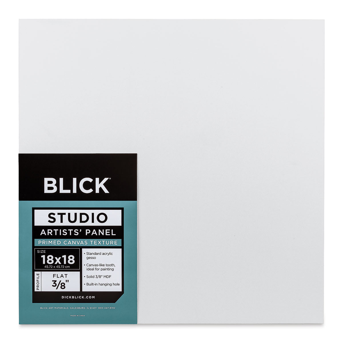 Blick Studio Artists' Board - 18" x 18" x 3/8", Flat front