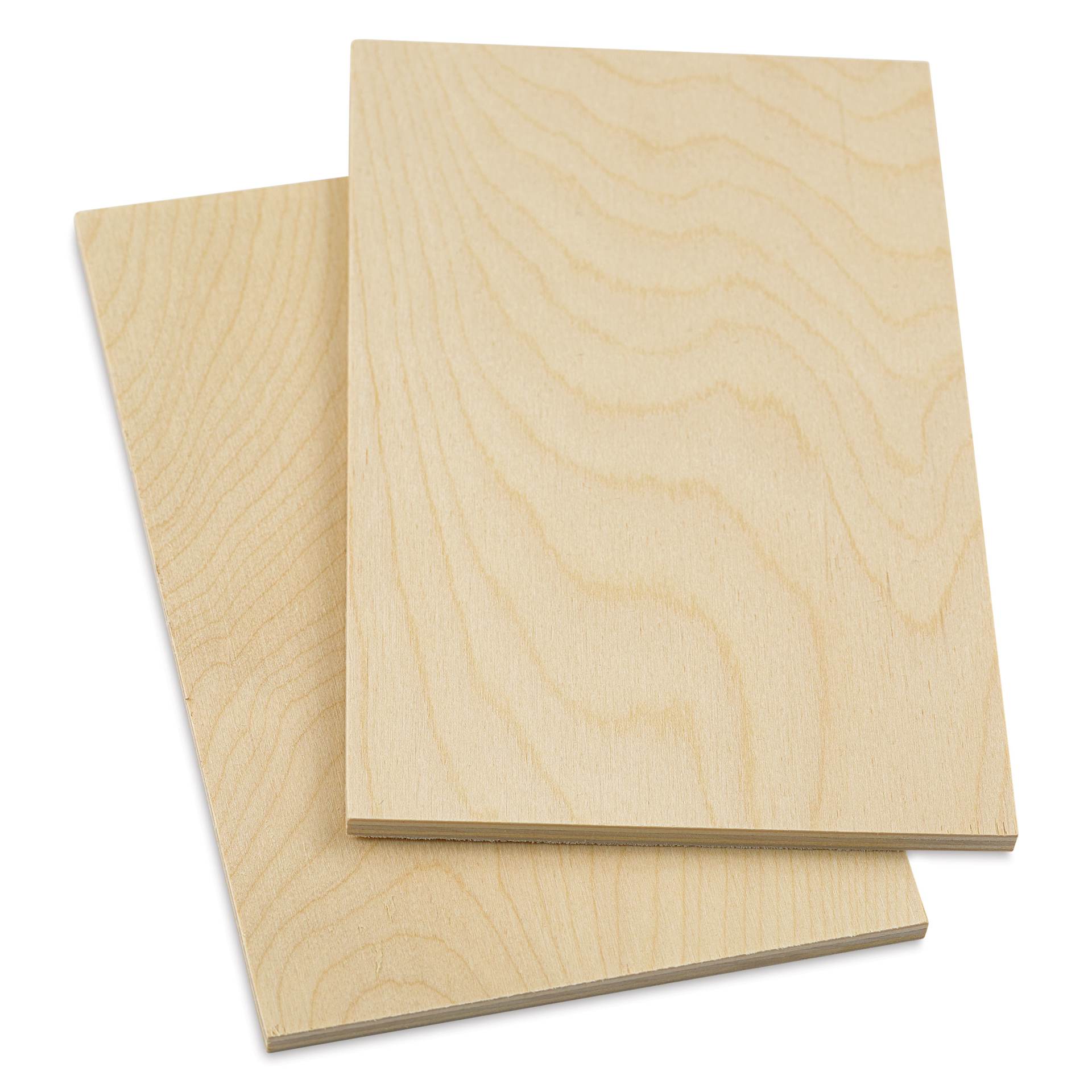 Birch Panel Pack - 5" x 8" x 1/4", Pkg of 2 angled view