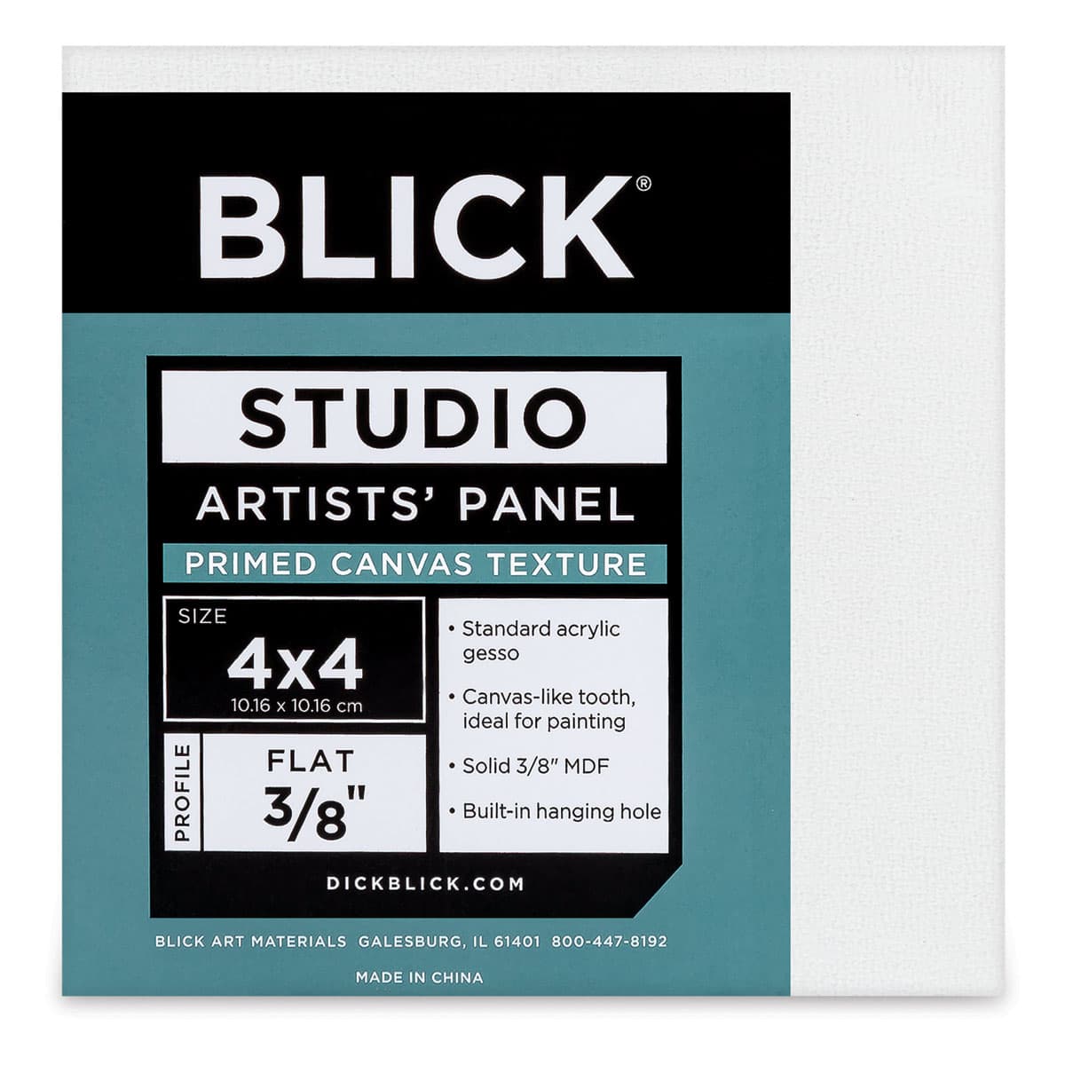 Blick Project Panel Class Pack - 4" x 4" x 3/8", Pkg of 12