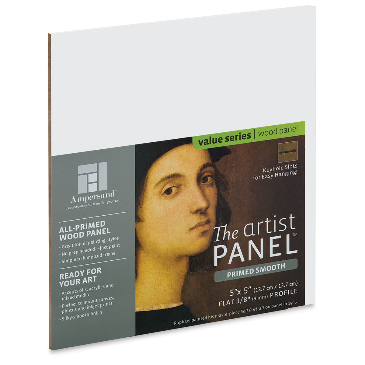 Ampersand Value Series Artist Panel - Smooth, 5" x 5", 3/8" Profile