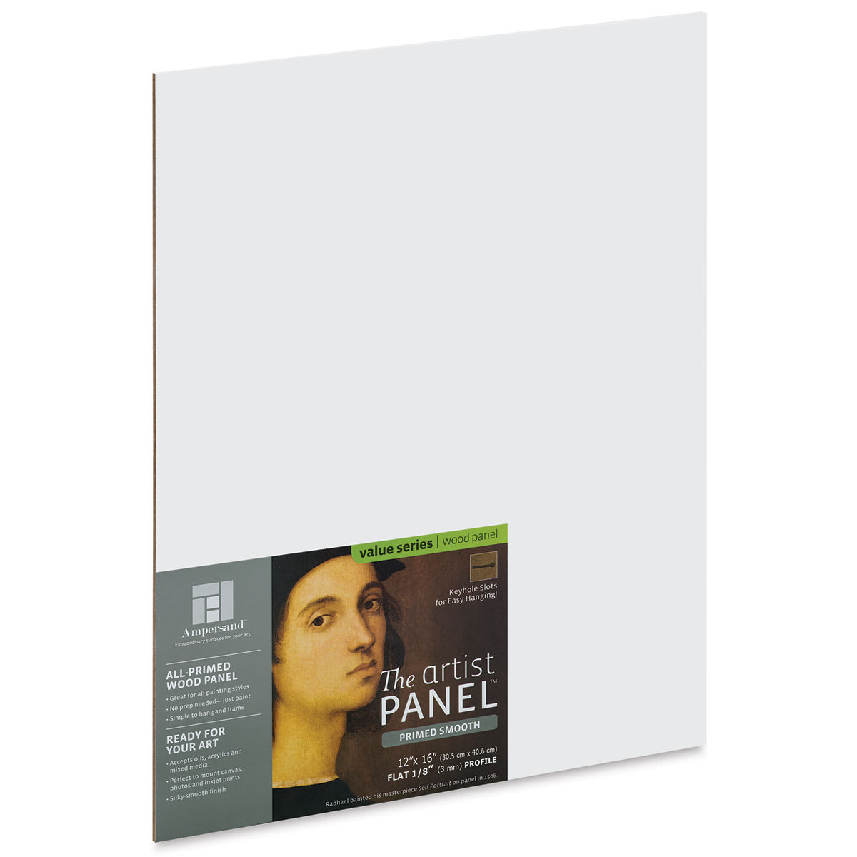 Ampersand Value Series Artist Panel - Smooth, 12" x 16", 1/8" Profile