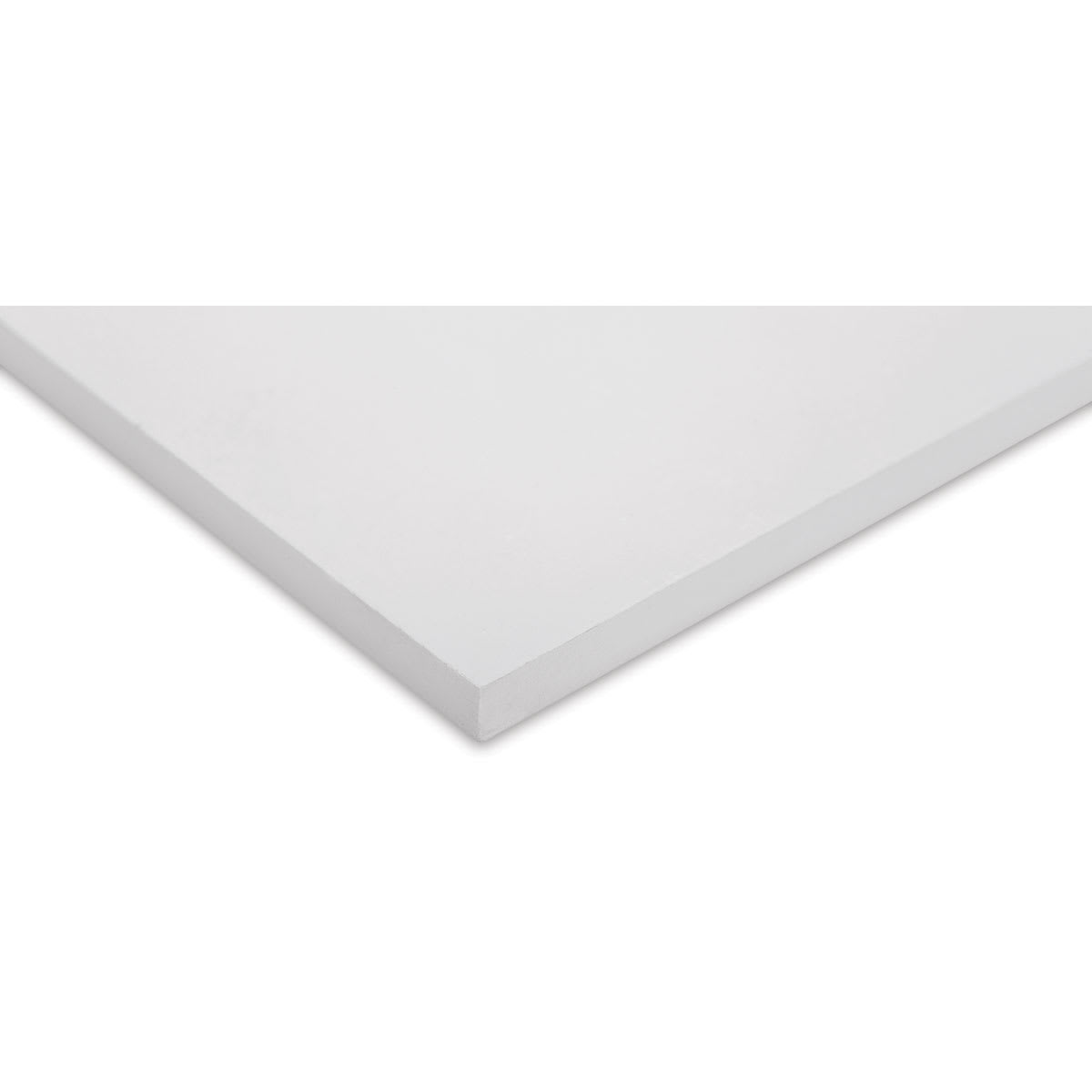 Ampersand Value Series Artist Panels - Closeup of corner of Primed Smooth finish
