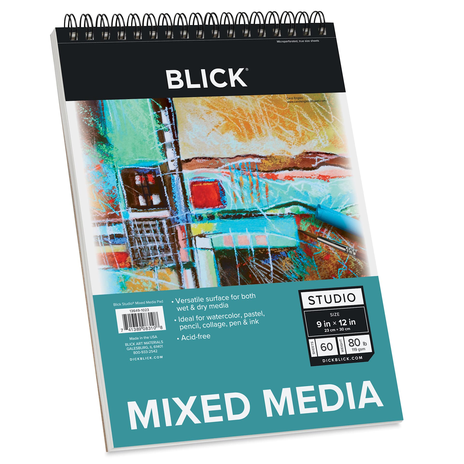 Blick Studio Mixed Media Pad - 9" x 12", 60 Sheets
