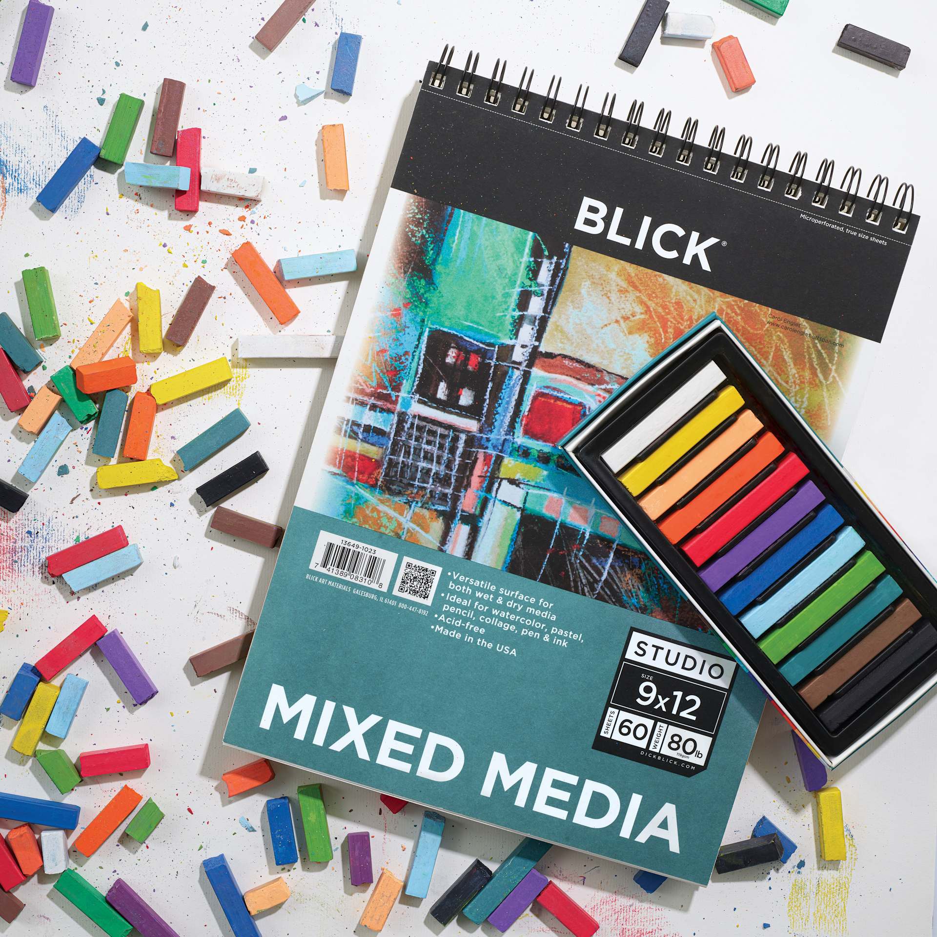 Blick Studio Mixed Media Pad, with Blick pastels