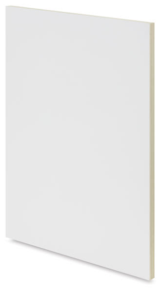 American Easel Gessoed Wood Painting Panels - Angled view of Flat panel without label