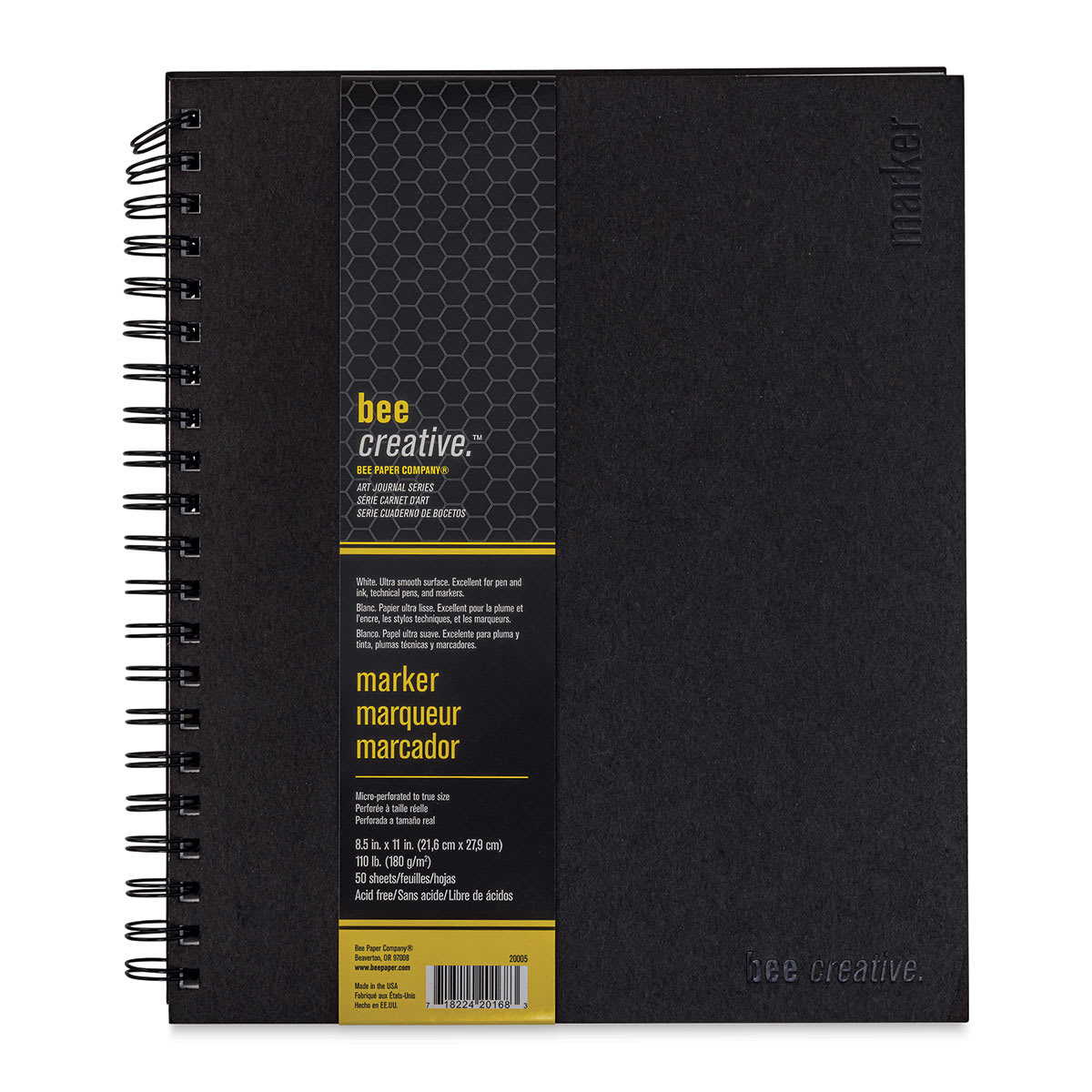 Bee Creative Marker Book - 11" x 8-1/2", 50 Sheets, 110 lb